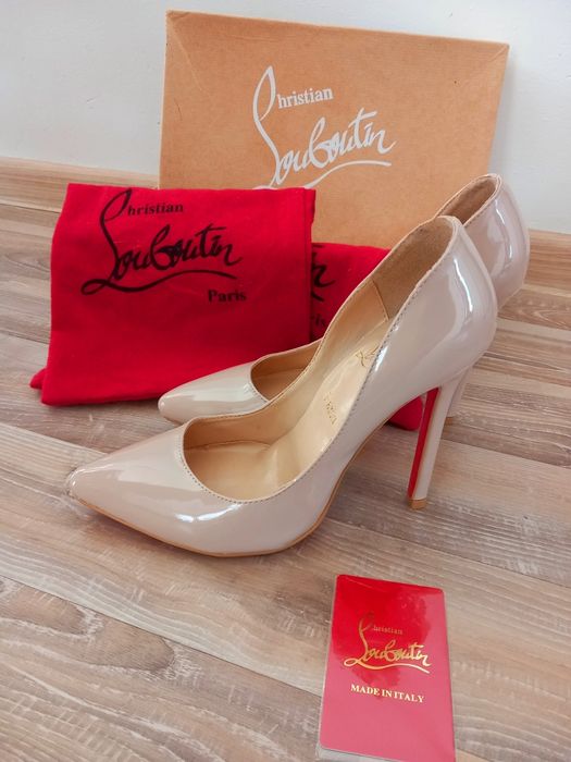 Szpilki Nude 38 jak Louboutin Bdb .