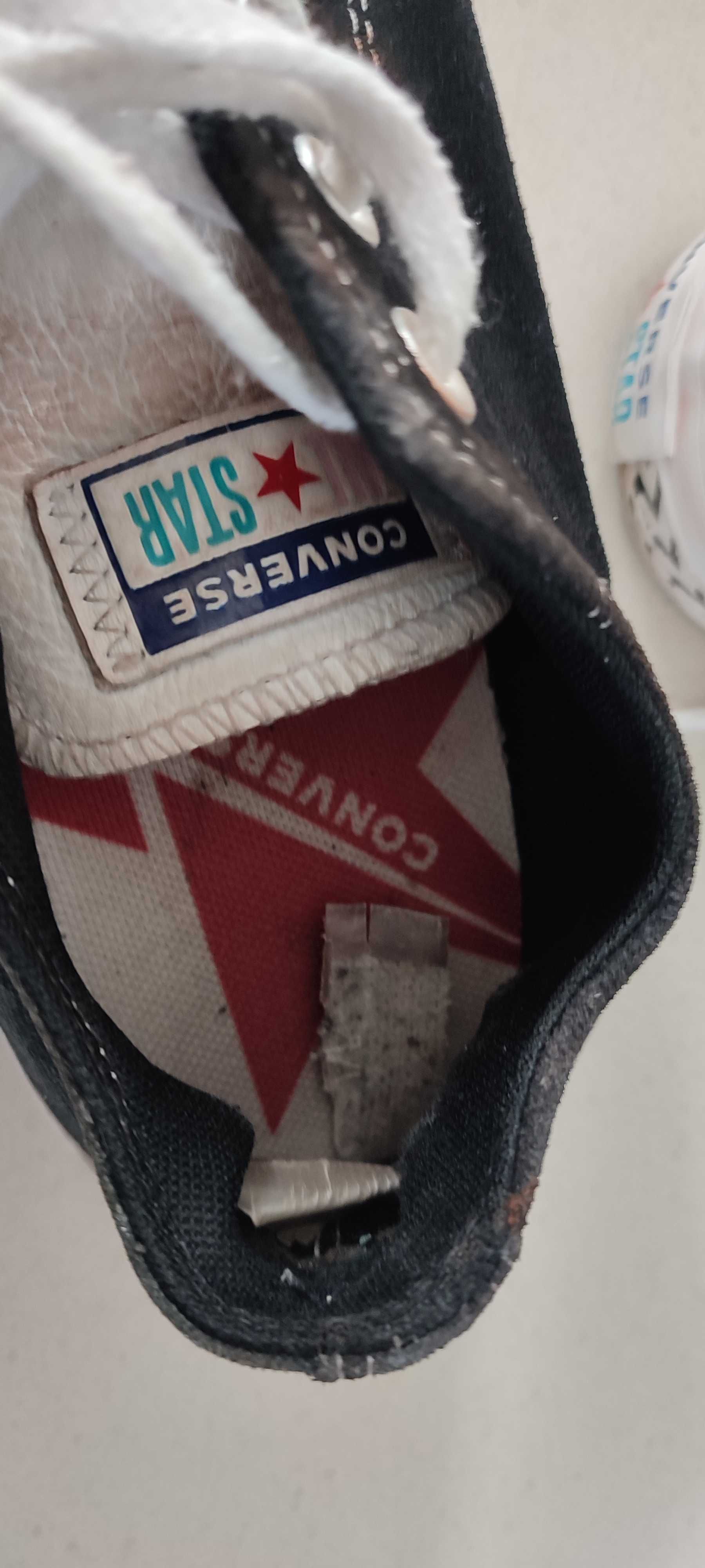 Converse czarno białe