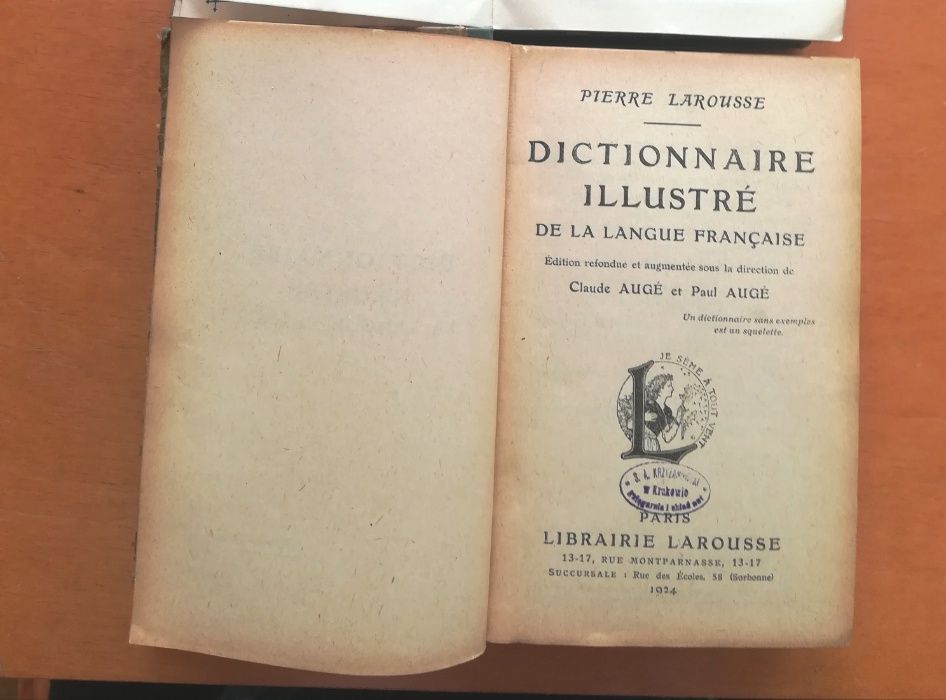Larousse Dictionnaire Illustre 1924