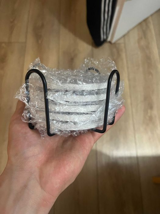Ceramiczne podkładki pod napoje, 5 szt, NOWE!