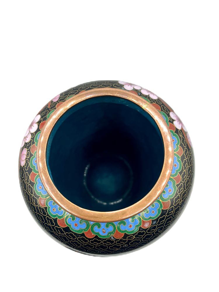 Grande jarra, pote cloisonné antigo