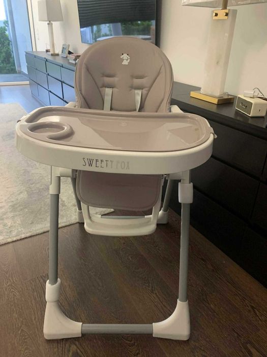 Cadeira de Refeição para Bebé (6 - 36 meses) - ajustável e dobrável