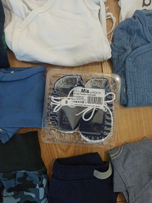 46 szt. śpioszki, body, spodnie czapki rozmiar 56