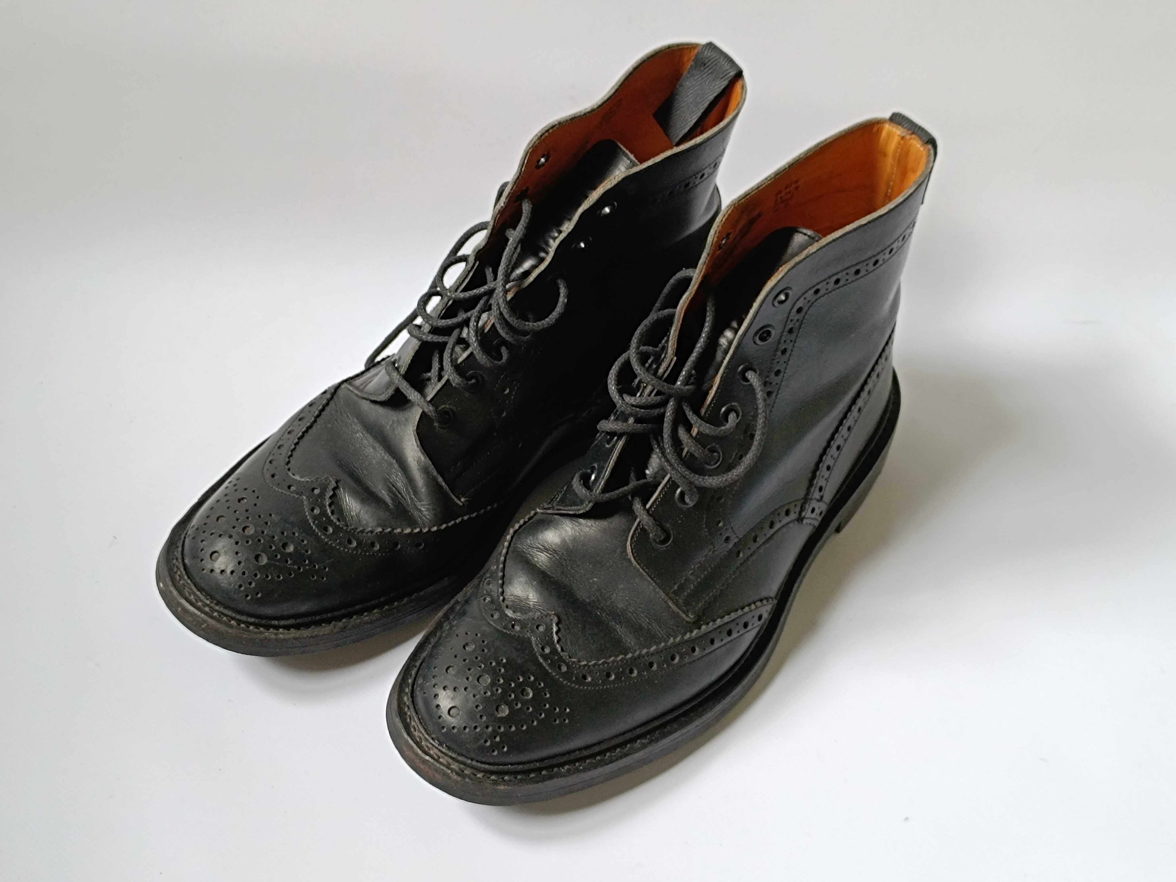 Tricker's Boots Black размер 44-44.5 мужские ботинки чоловічі черевики