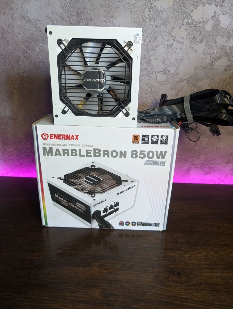 Блок живлення Enermax MarbleBron RGB 850W White 80+ Bronze