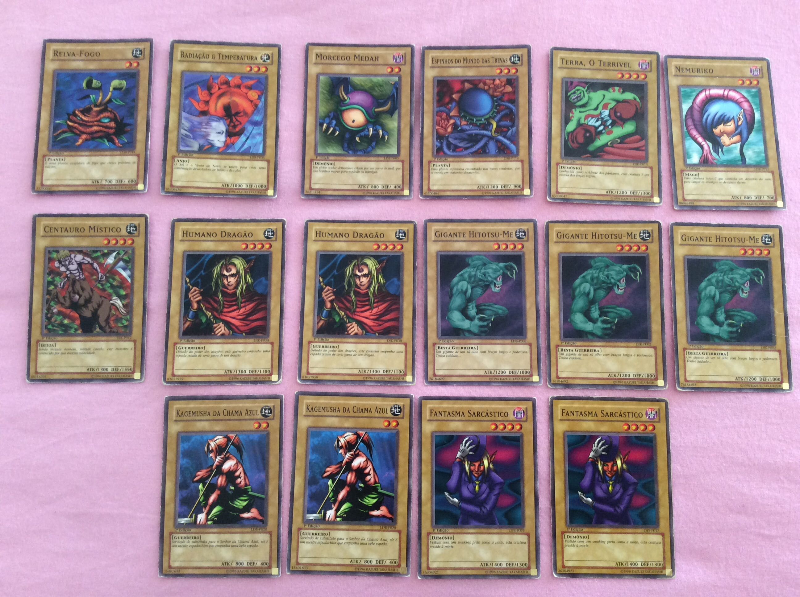 52 cartas Yu-Gi-Oh PT