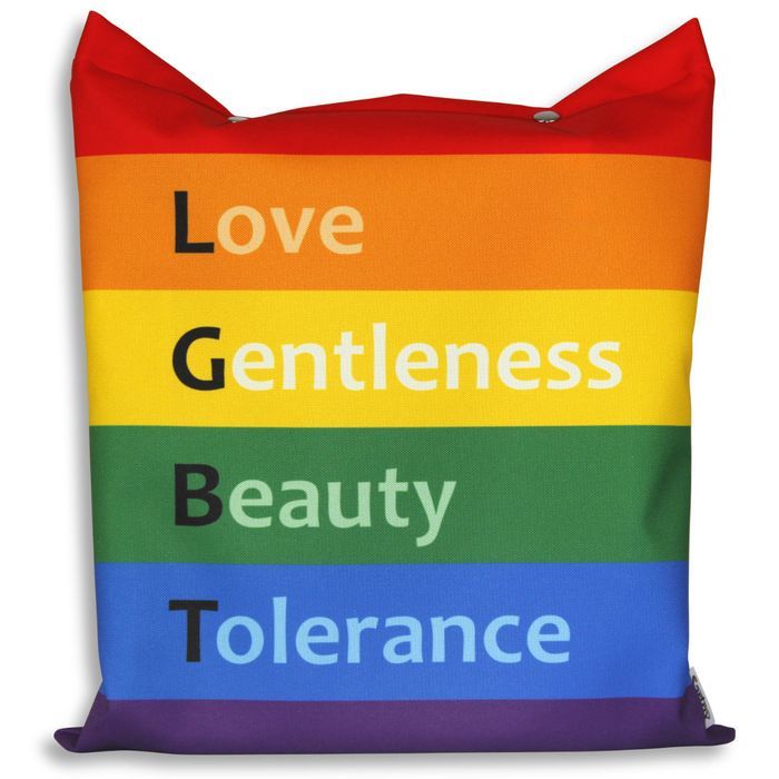 Torba impregnowana tęcza LGBT ChWDP dwustronna