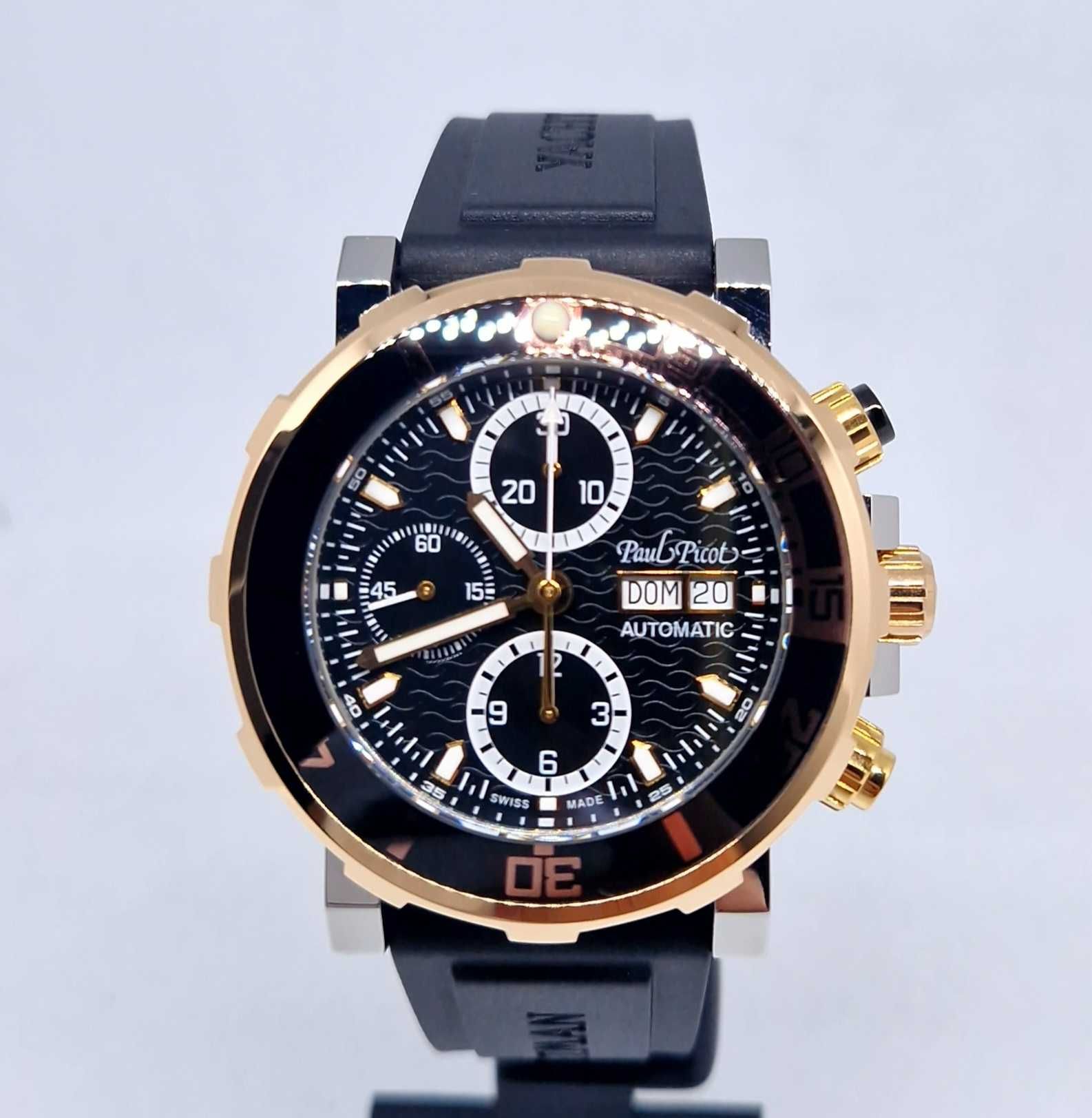 Paul Picot Yachtman III Chronograph P1127.SRG.B.3604CM001 steel Gold