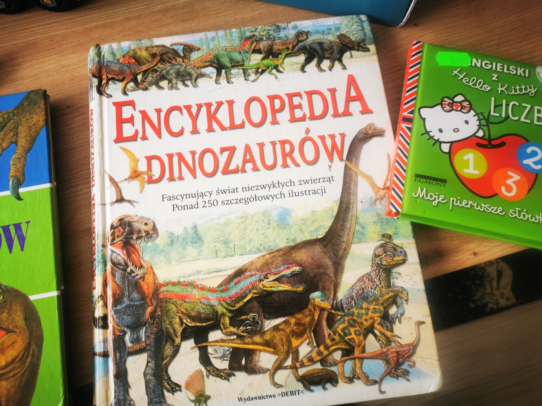 Zabawki Kinder jajko, książki,dinozaury