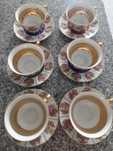 Conjunto de 6 chávenas de chá