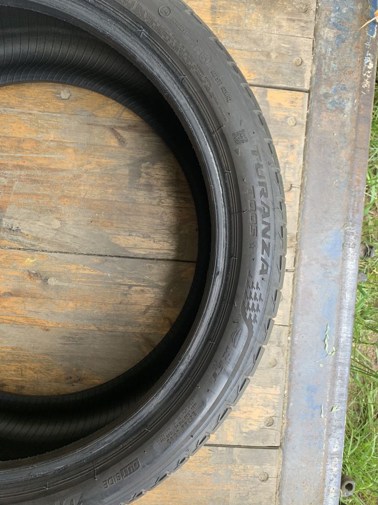 Dwie opony bridgestone turanza t005 255/35/19 2019r.