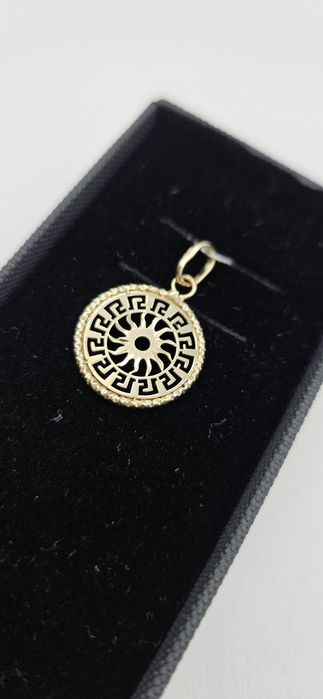Złota zawieszka z motywem słońca 585 GOLD MONEY