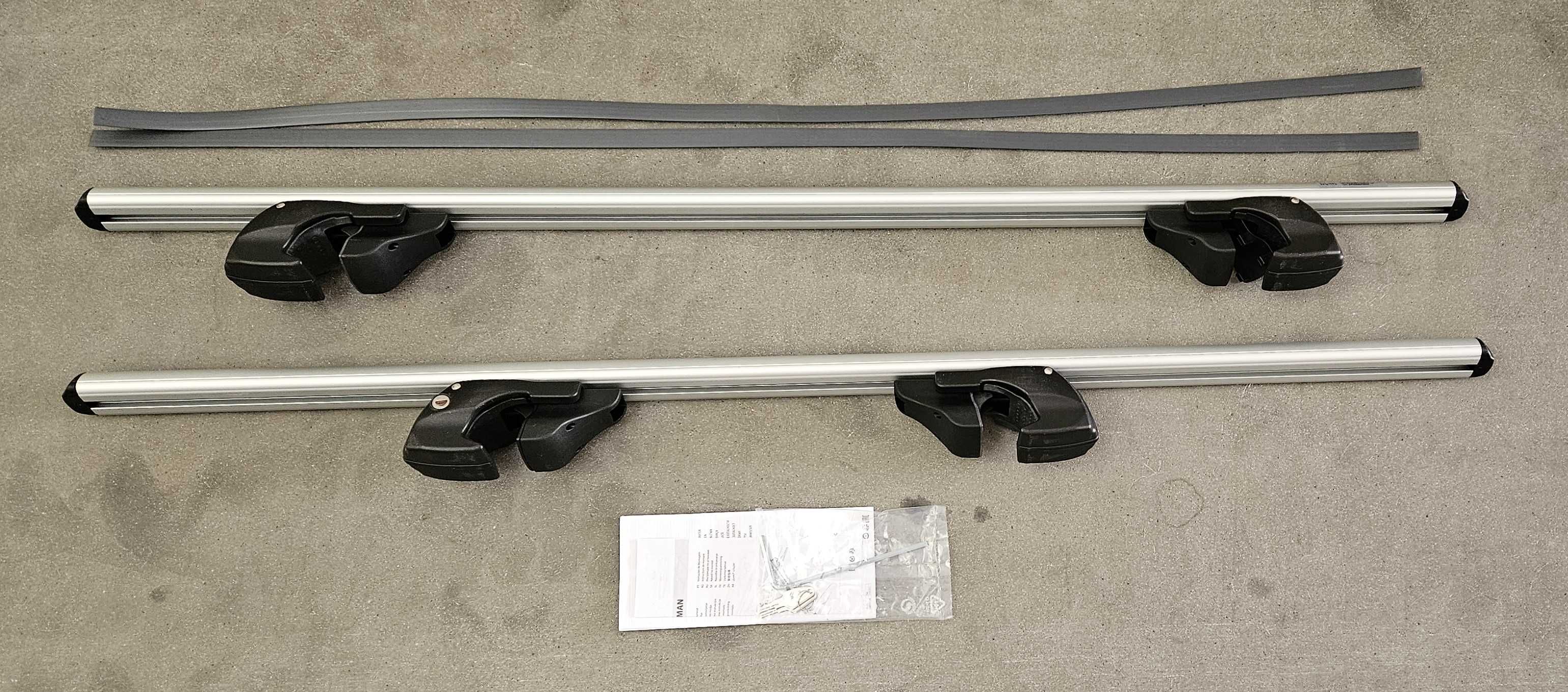 Aluminiowy bagaznik na relingi MENABO SHERMAN XL