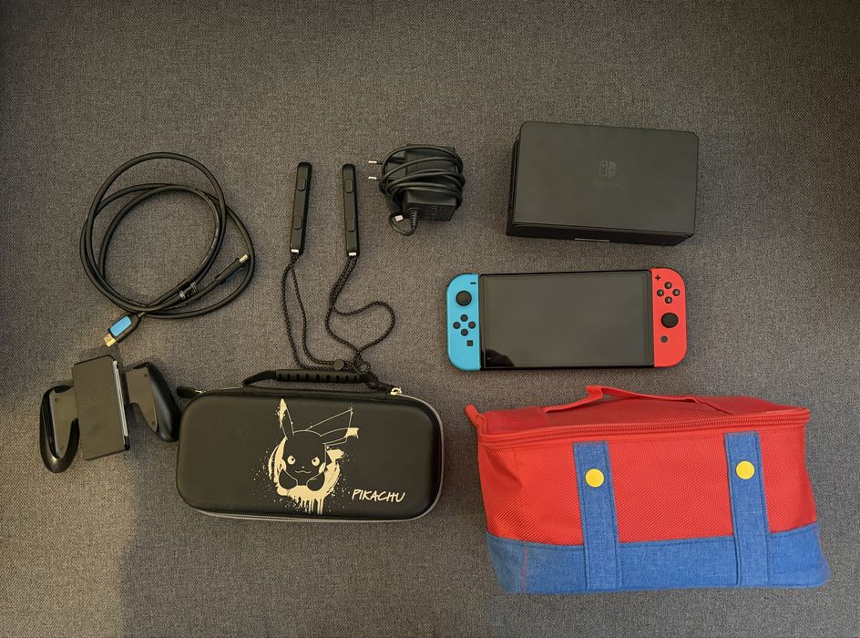 Nintendo Switch OLED+ 5 gier! JAK NOWY