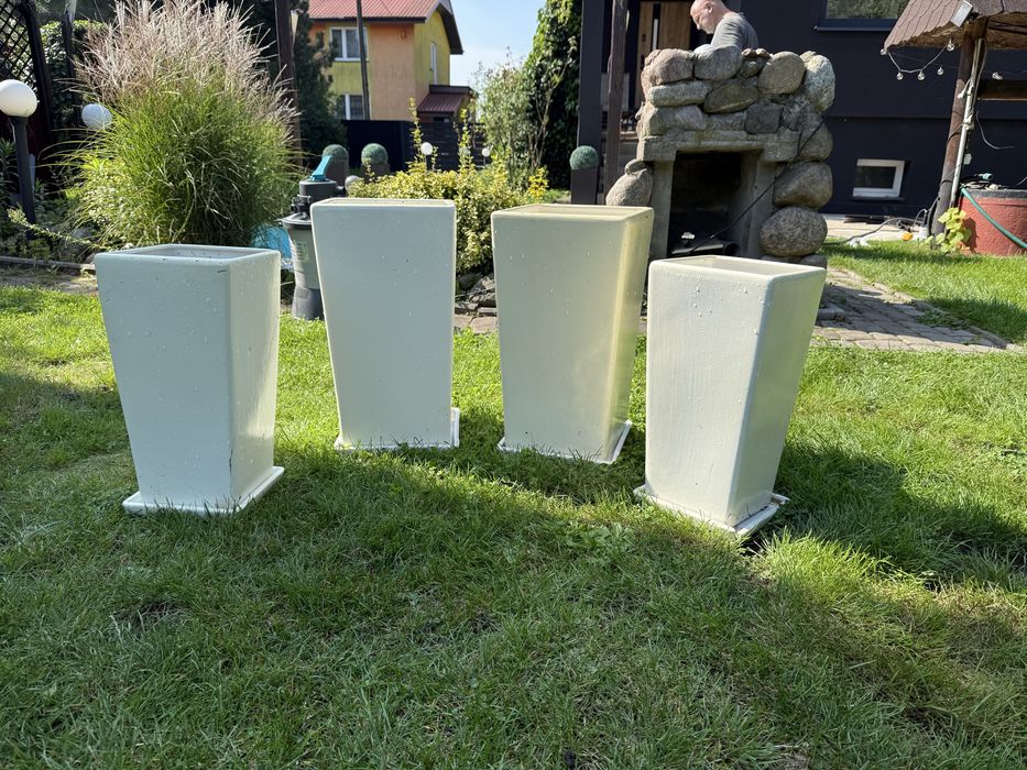 4 duże donice wewnetrzne zewnetrzne 53cm 45cm