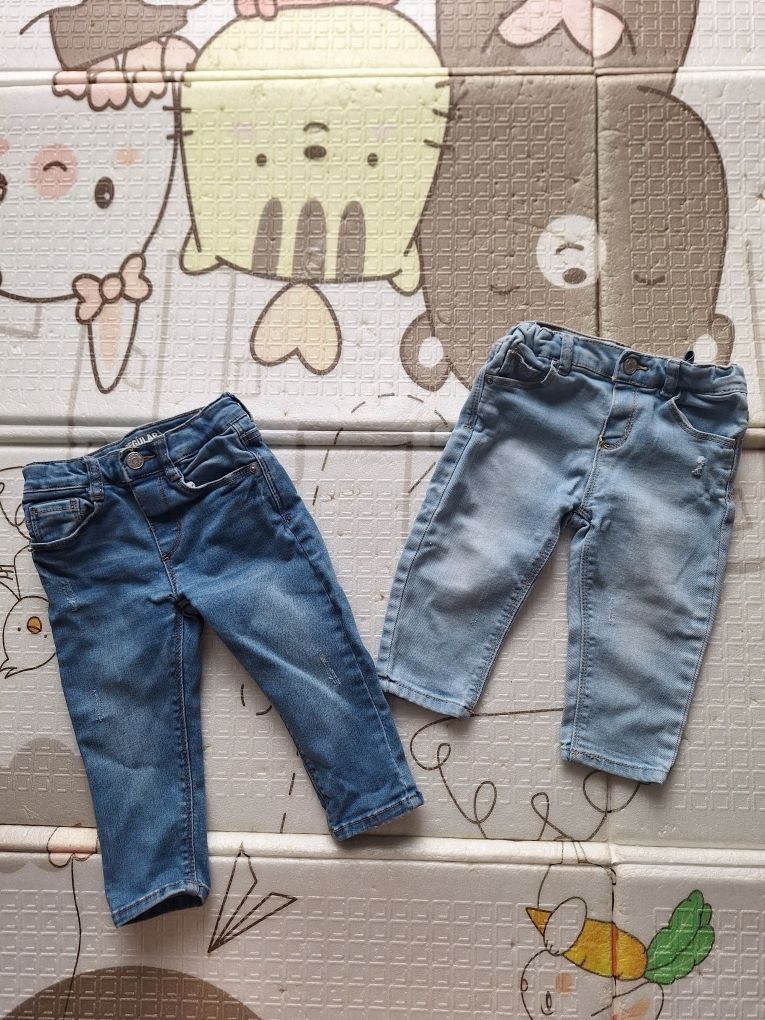 Джинси Zara 9-12 місяців, ціна за дві пари!