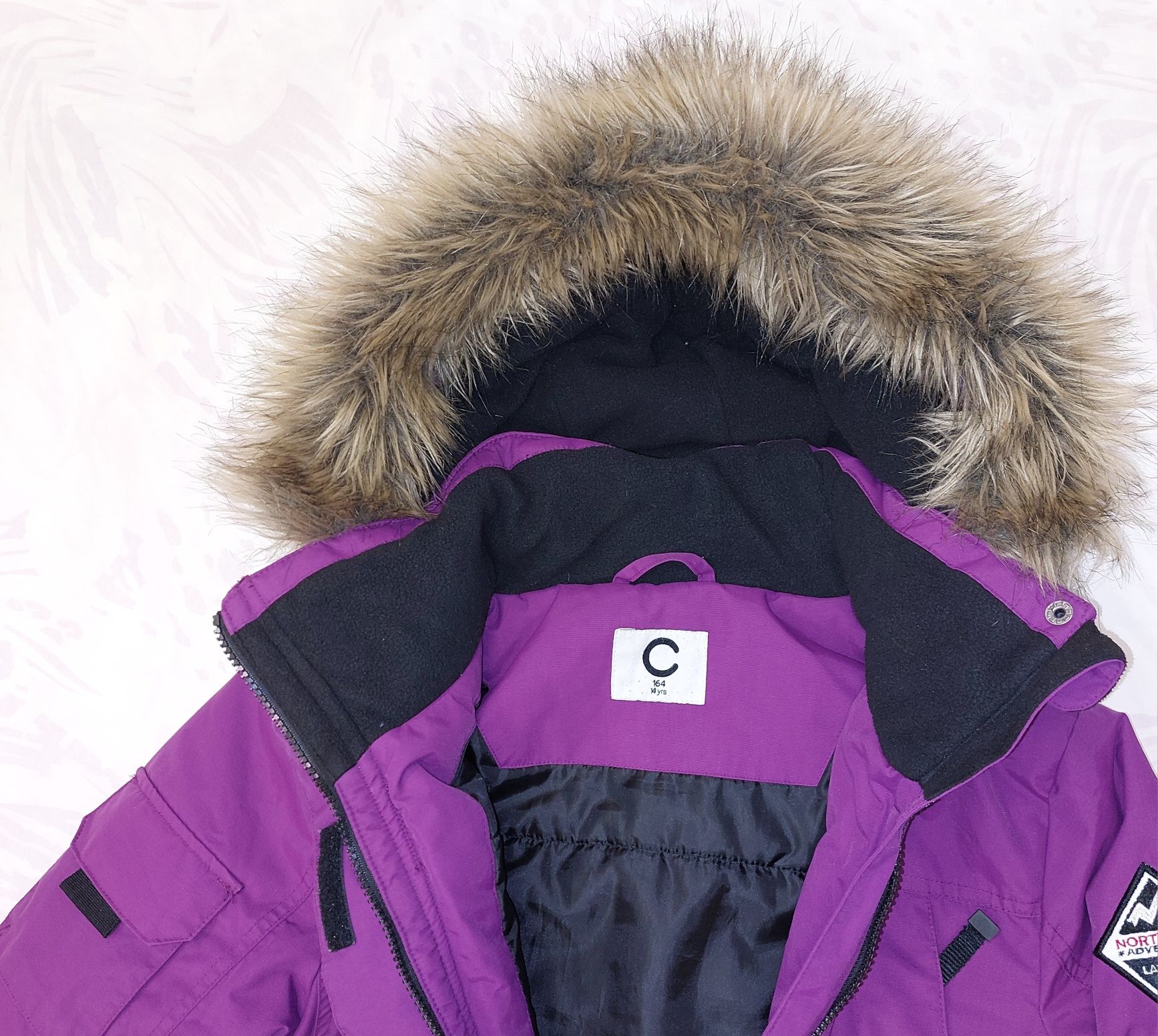 Zimowa kurtka/parka dziewczęca Cubus rozmiar 164 cm
