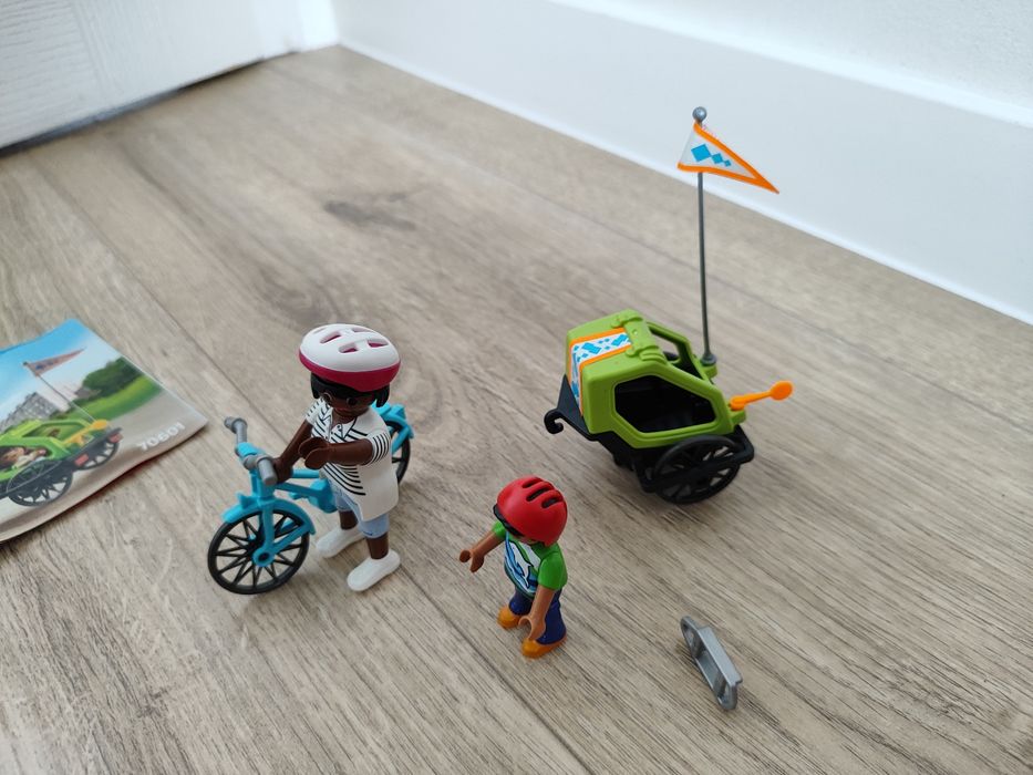 Playmobil zestaw rower z przyczepką