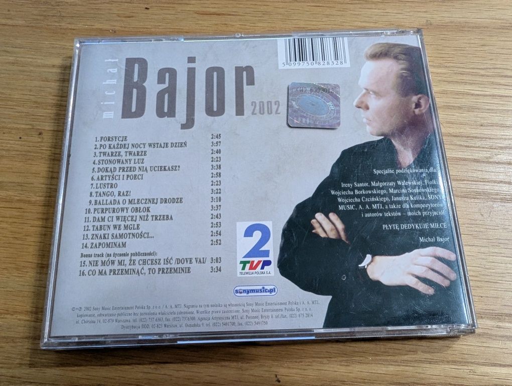Płyta CD Michała Bajora - twarze w lustrach 2002