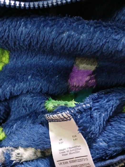 Кігурумі,флісовий ромпер, майнкрафт, 116 5-6