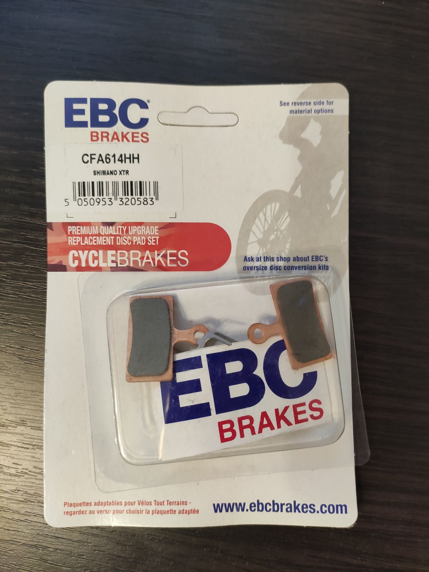 Klocki hamulcowe SHIMANO BR-M9120 metaliczne EBC Brakes CFA614HH