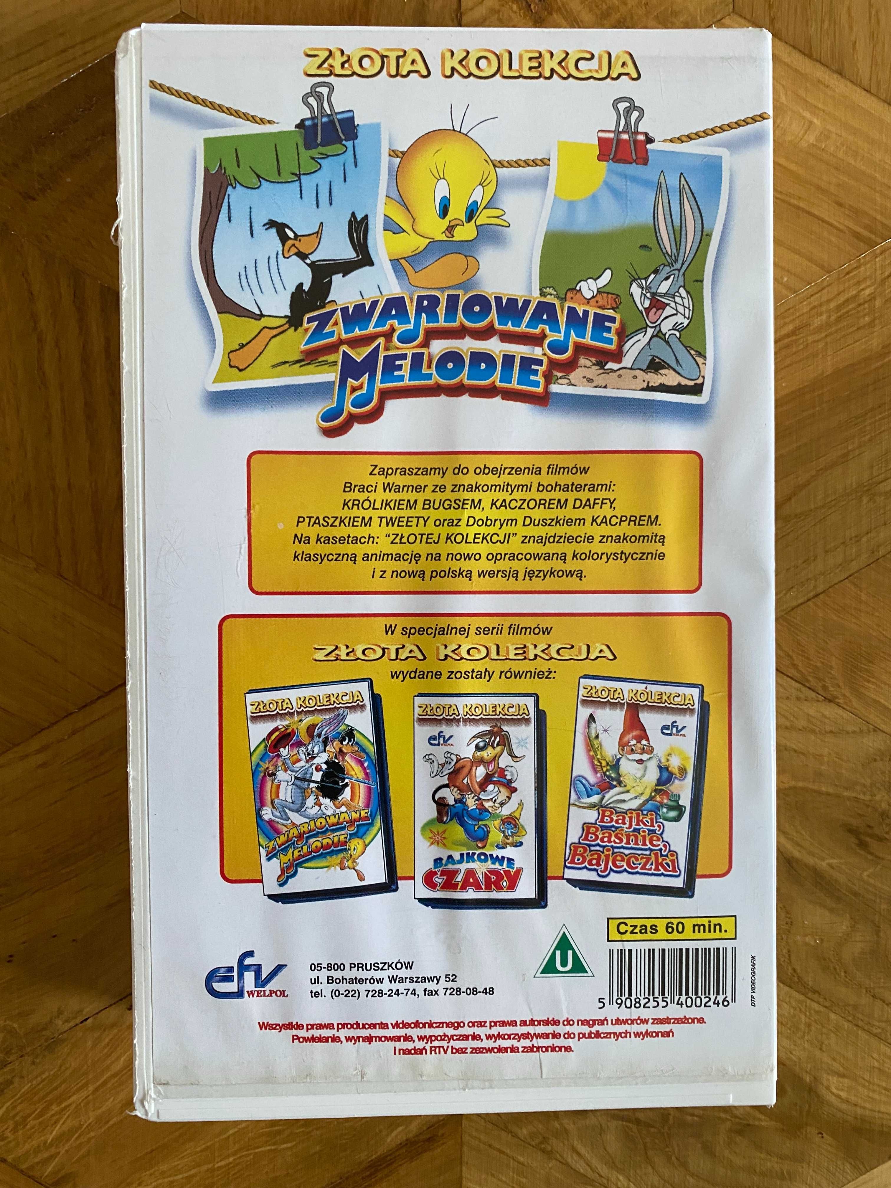 Zwariowane melodie -bajki na kasecie VHS