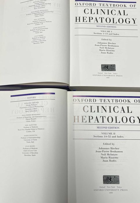 Oxford Textbook of Clinical Hepatology 2nd edition - 2 volumes - novo