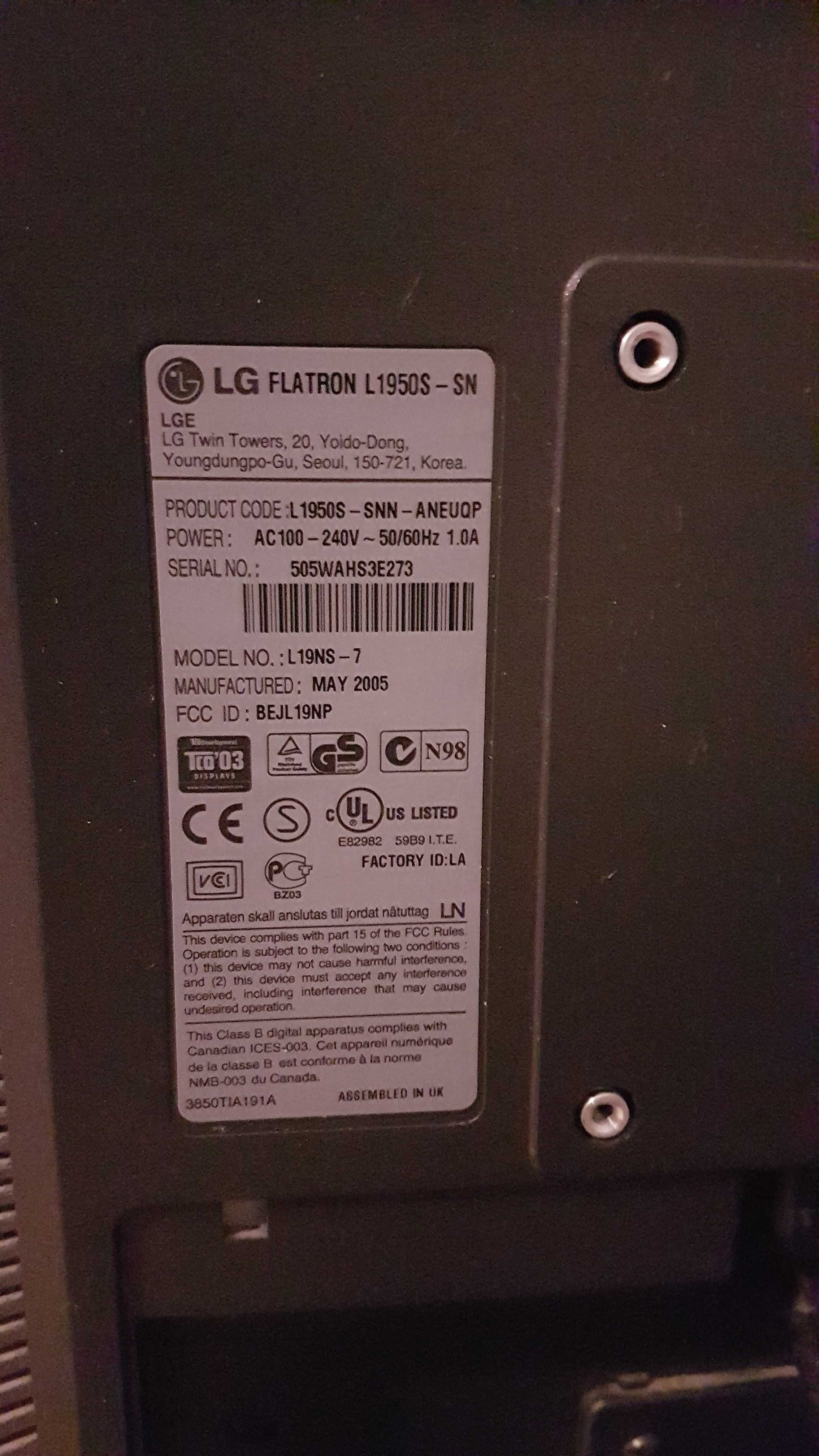 Monitor FLATRON L1950s