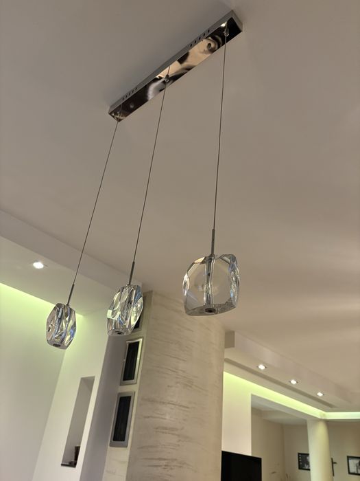 Żyrandol, lampa nad stół glamour