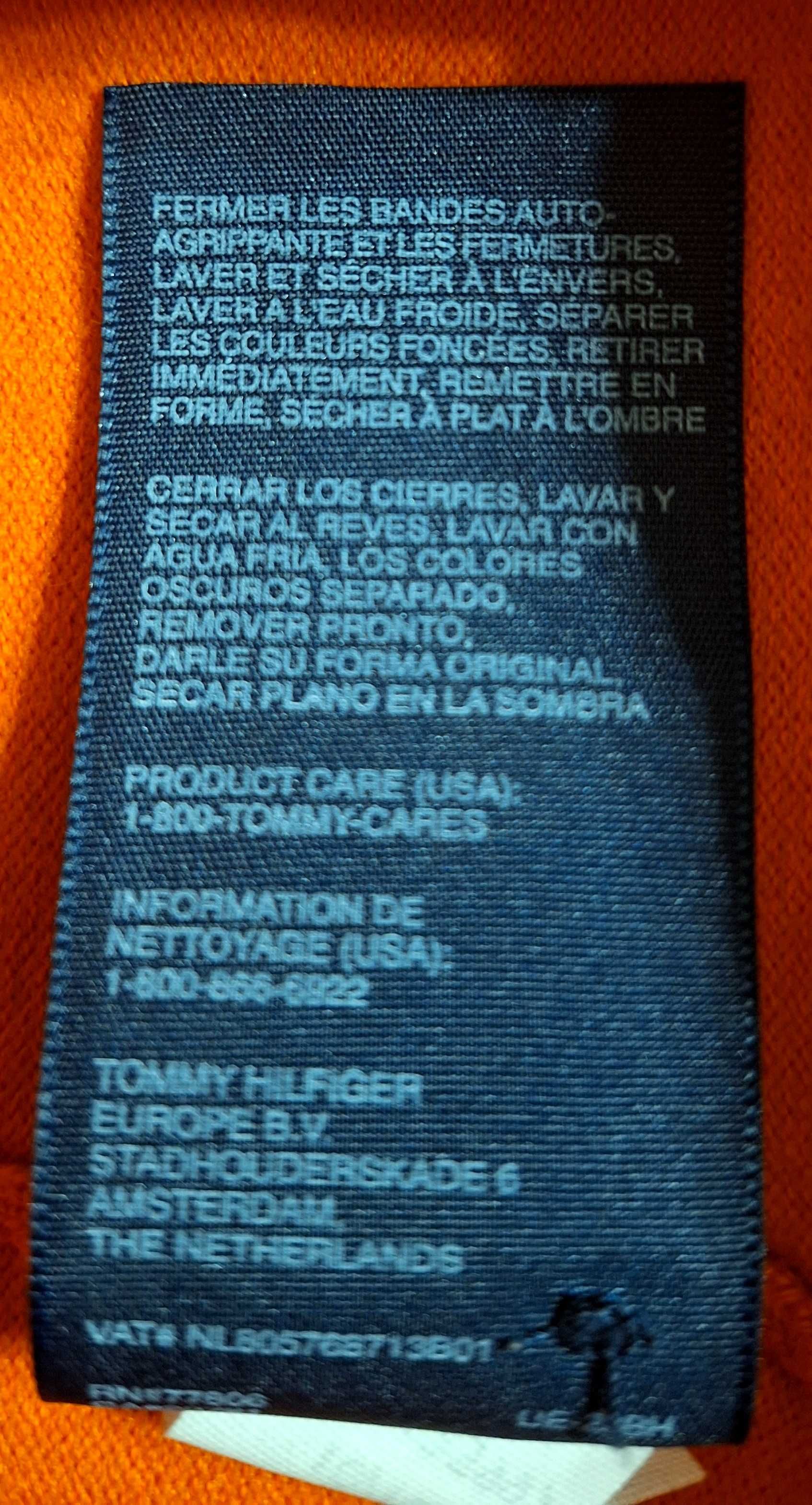 Pomarańczowy sweter kardigan Tommy Hilfiger