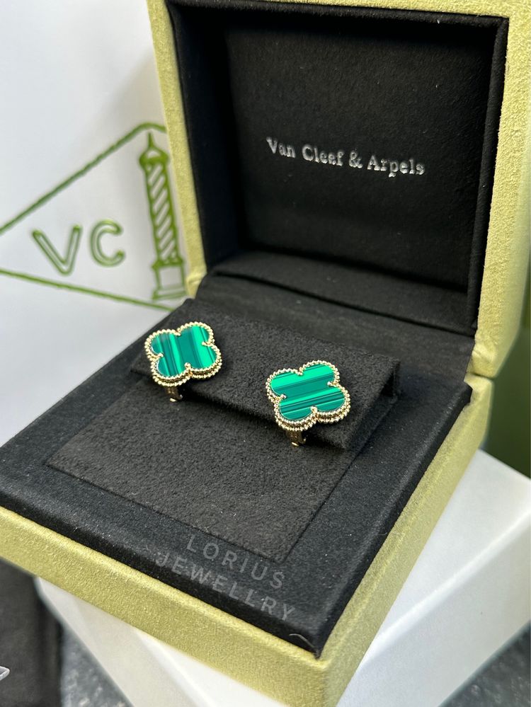 Сережки з жовтого золота Van Cleef & Arples