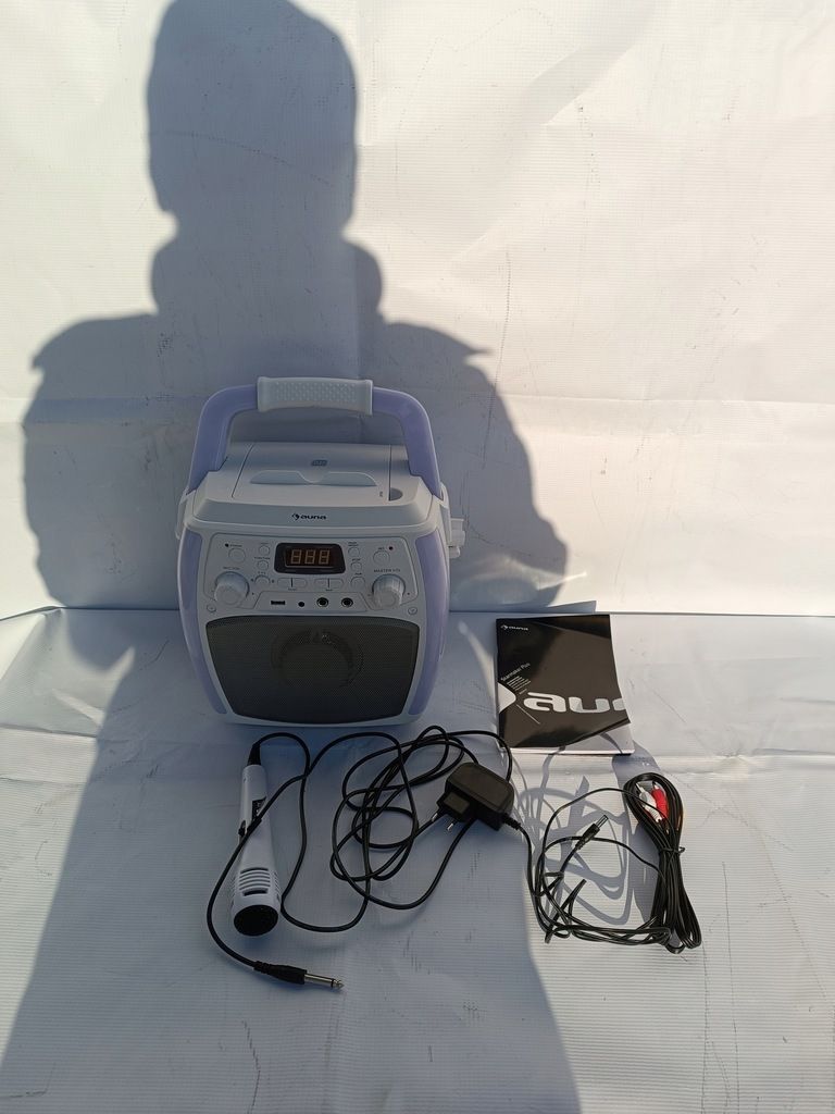 Auna StarMaker Plus Karaoke System Bluetooth USB CD LED