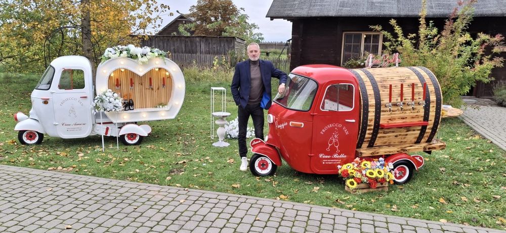 Prosecco Van bar mobilny eventy wesela ślub atrakcje piwo prosecco