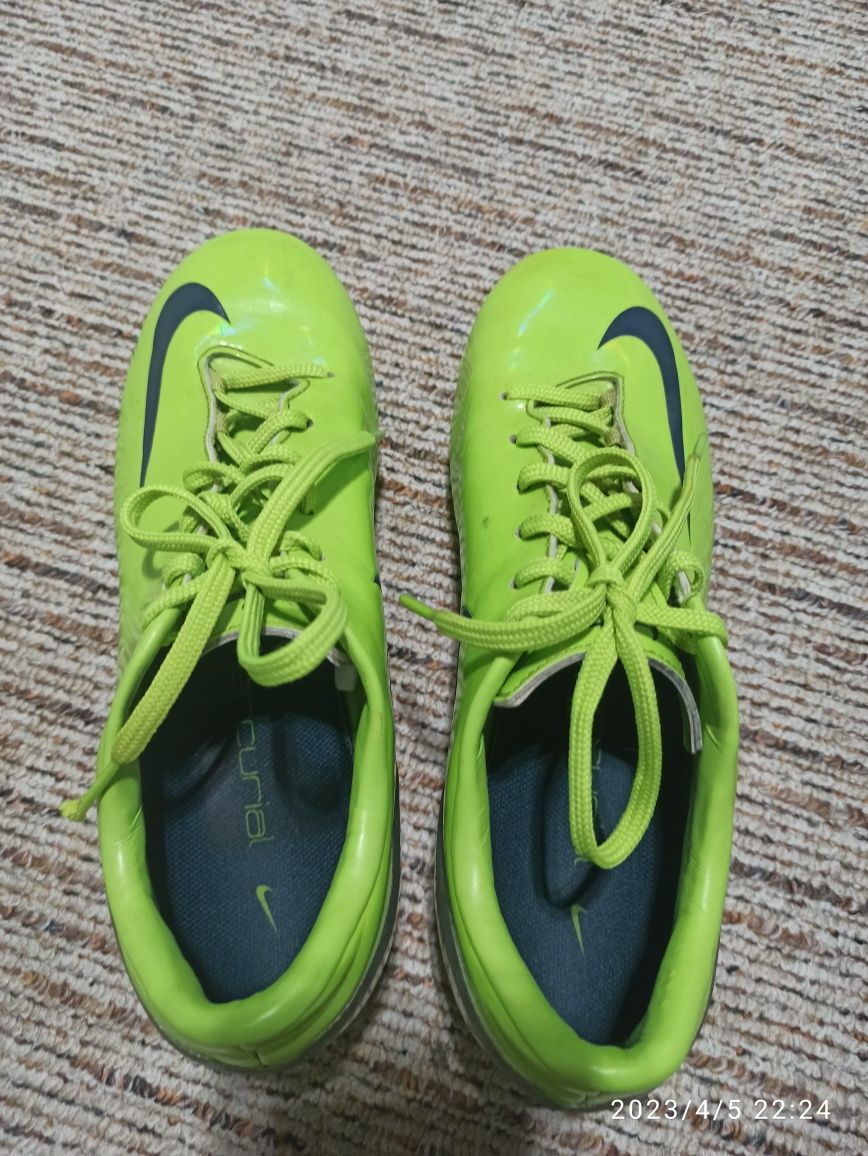 Korki piłkarskie limonkowe Nike Mercurial 36,5 23,5cm