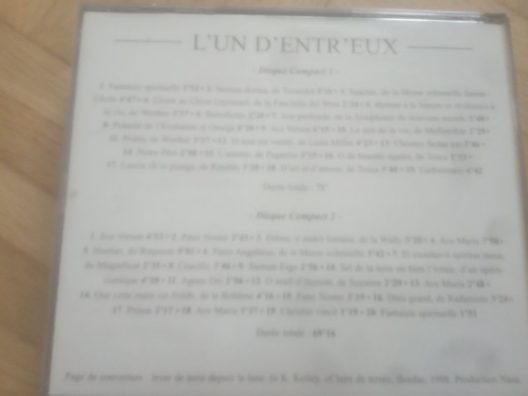 L'UN D'ENTR'EUX CD sprzedam