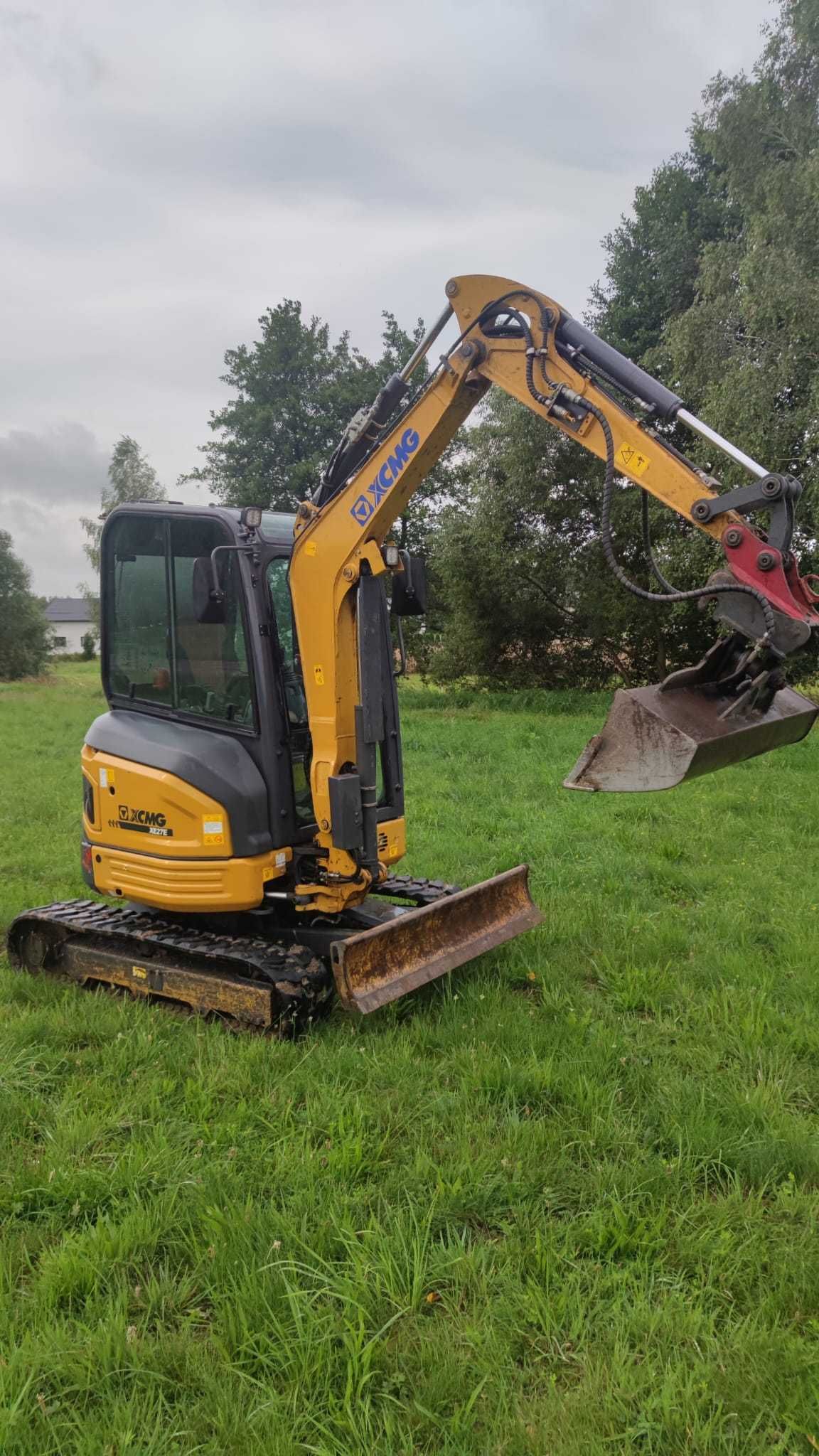 Koparka Minikoparka 2,8 Tony XCMG XE27E 2023 Zadbana Łyżka Wahliwa