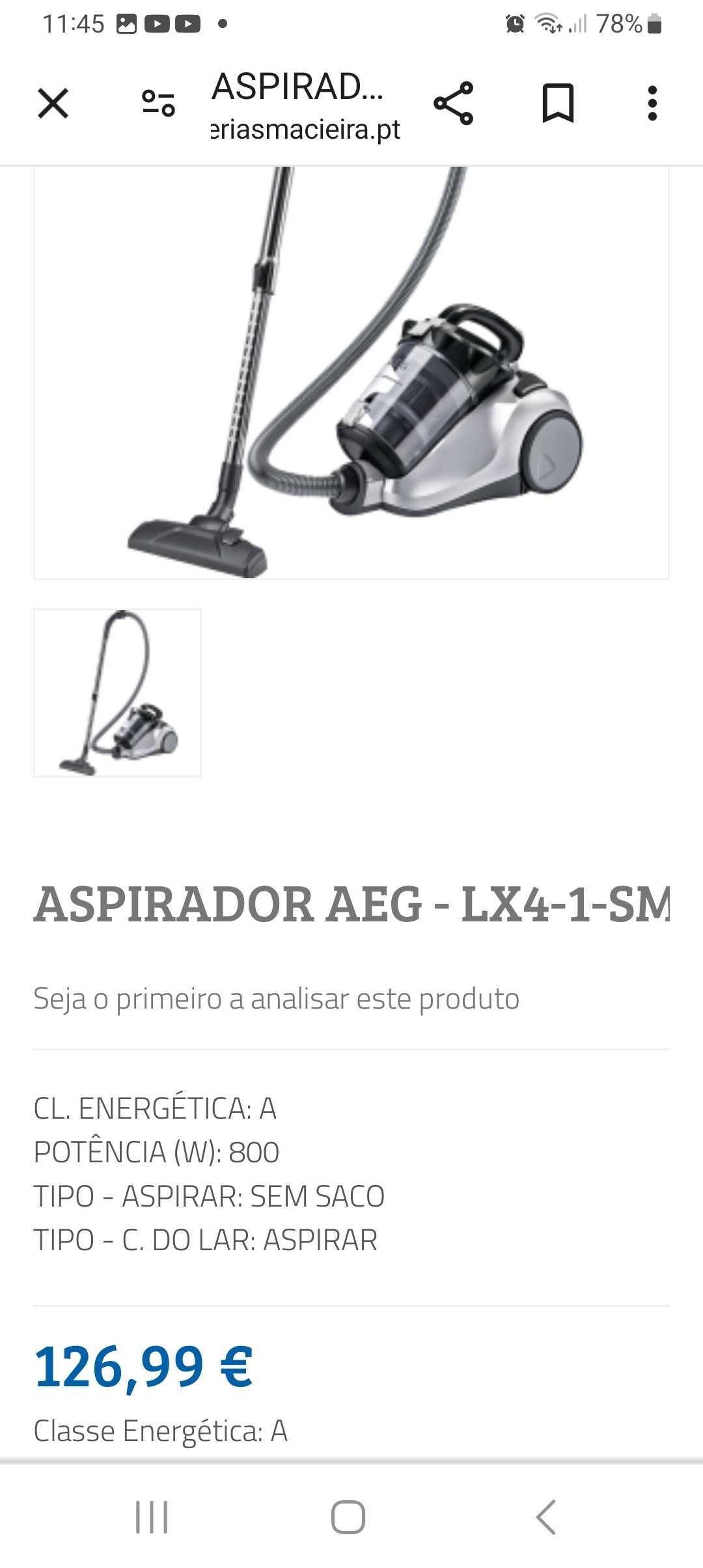 Aspirador AEG LX4-1-EB