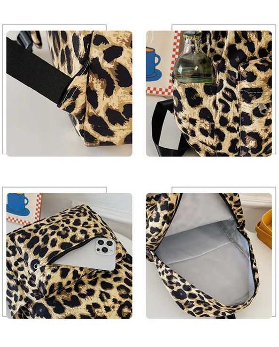 Великий леопардовий рюкзак, анімалістичний принт