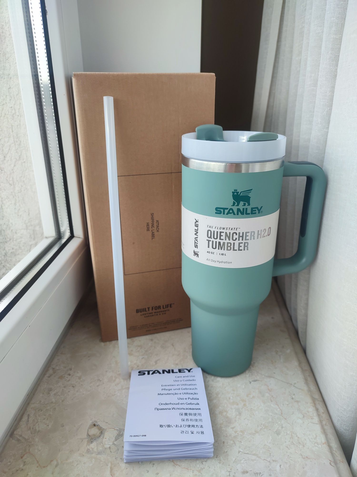 Термочашка stanley quencher h2.0 flowstate термокружка нова хакі