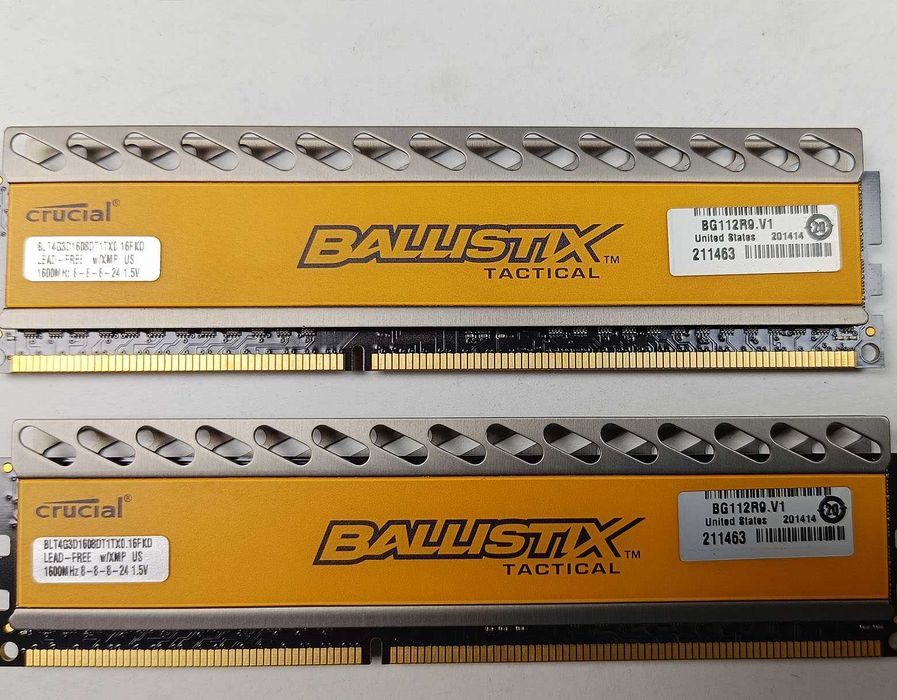 Memórias Crucial + processador Intel Core 2 Duo E7400