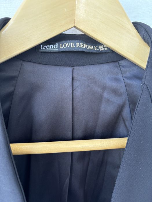 Женский черный пиджак Жакет Love Republic  р.XS