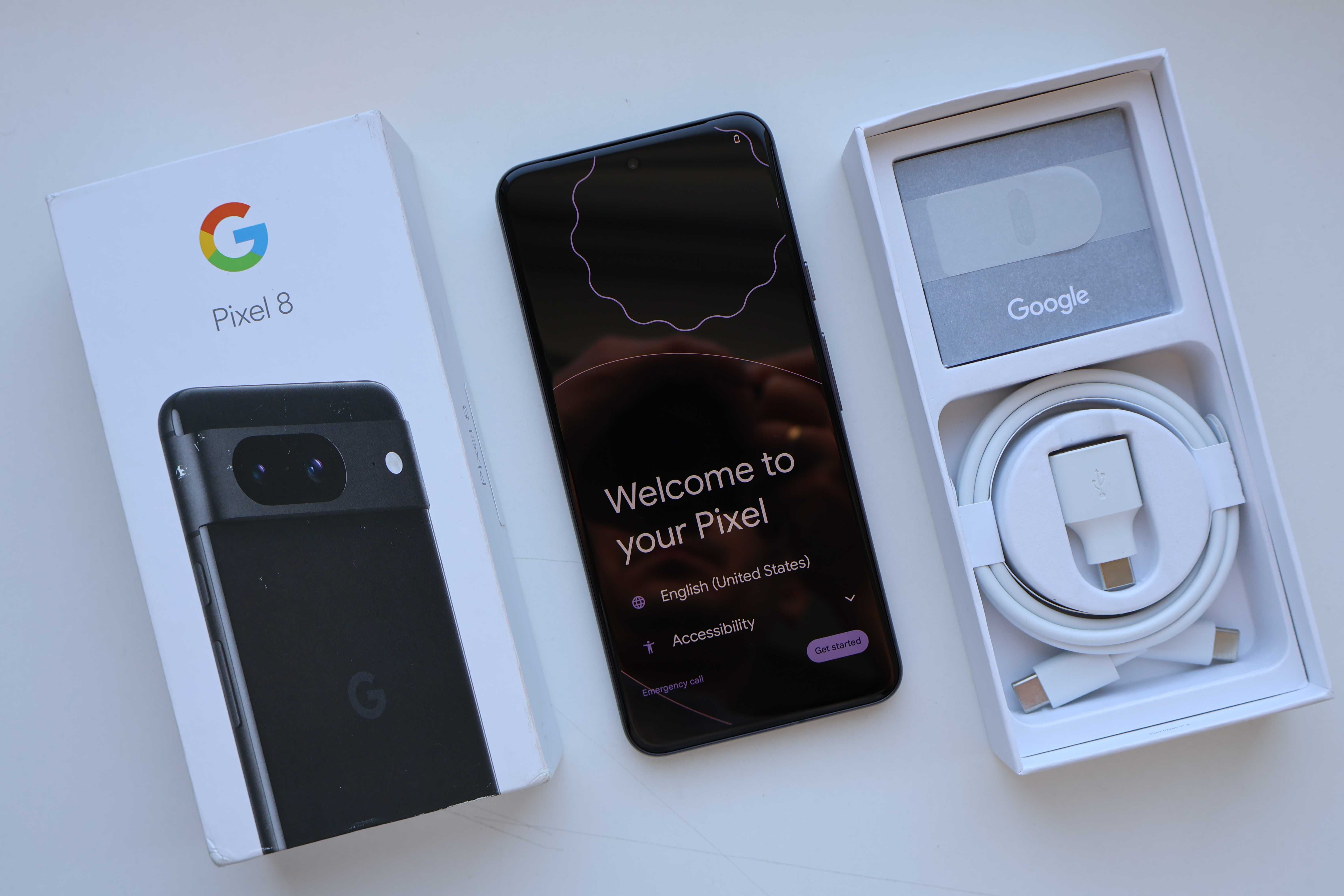 Новий Смартфон Google Pixel 8 128GB Obsidian Neverlock Оригінал!
