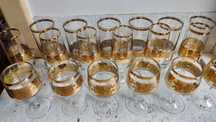 Kieliszki Bohemia Kryształ Gold 24 CT 18 sztuk