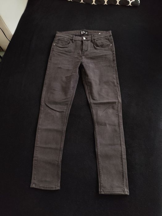 Jeansy męskie skinny, ciemne, L/32