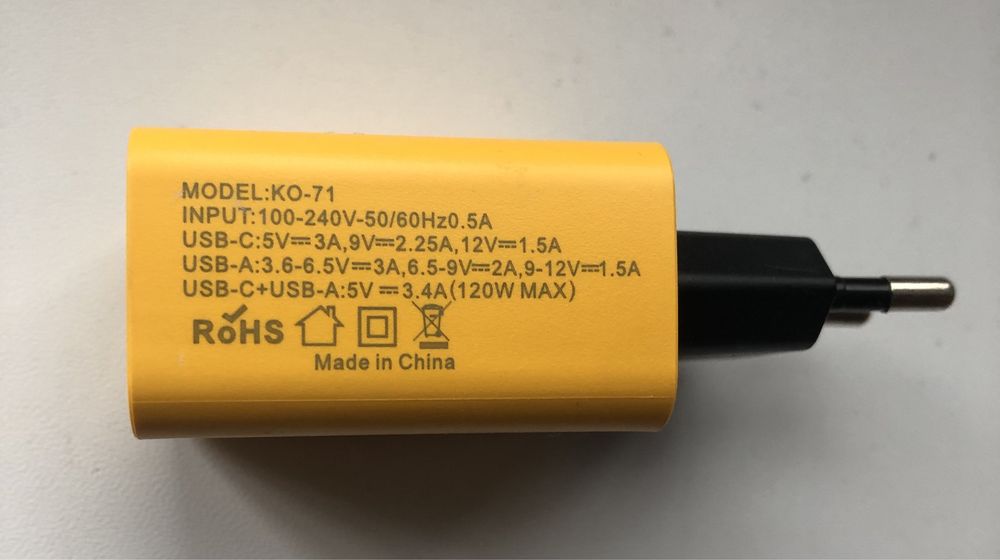 Швидкий зарядний пристрій 120W 2 USB + 2 Type C Xiaomi Mijia