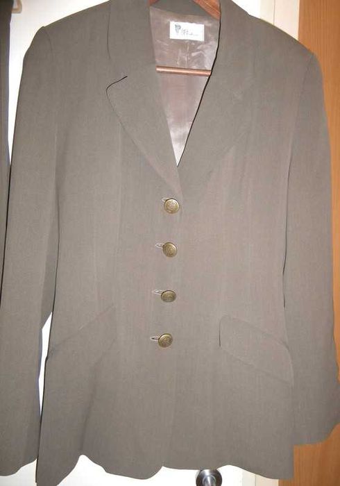 EP Fashion_Elegancki_Garnitur Damski_Khaki_36_Rewelacyjny