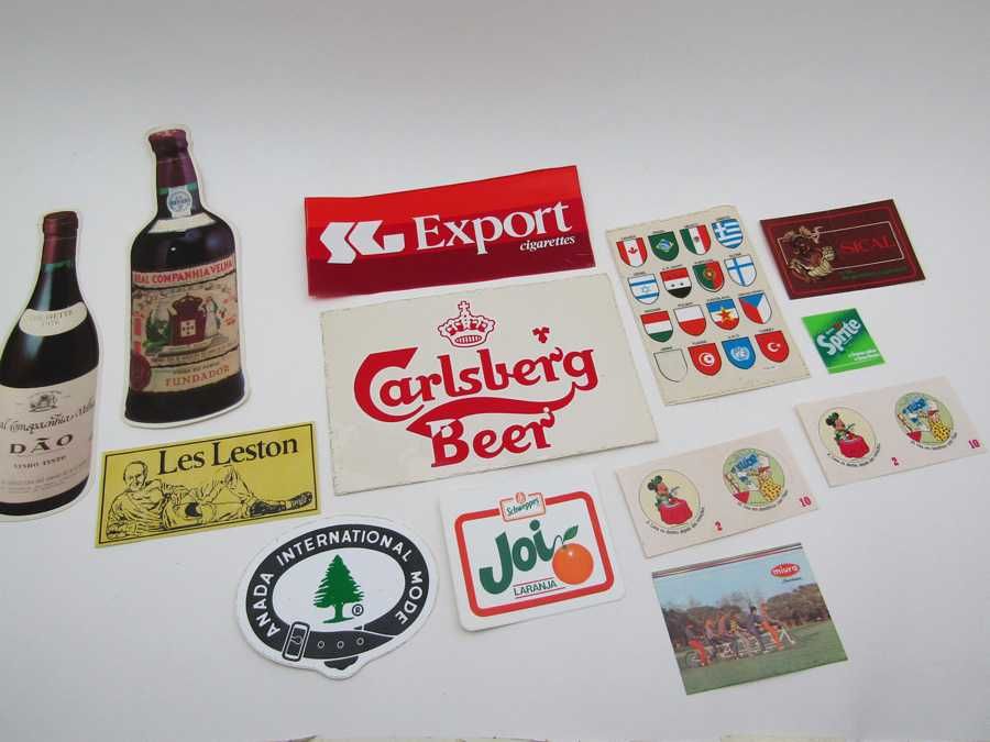 Lote de autocolantes vintage Real Companhia Dão Joi SG Carlsberg ...