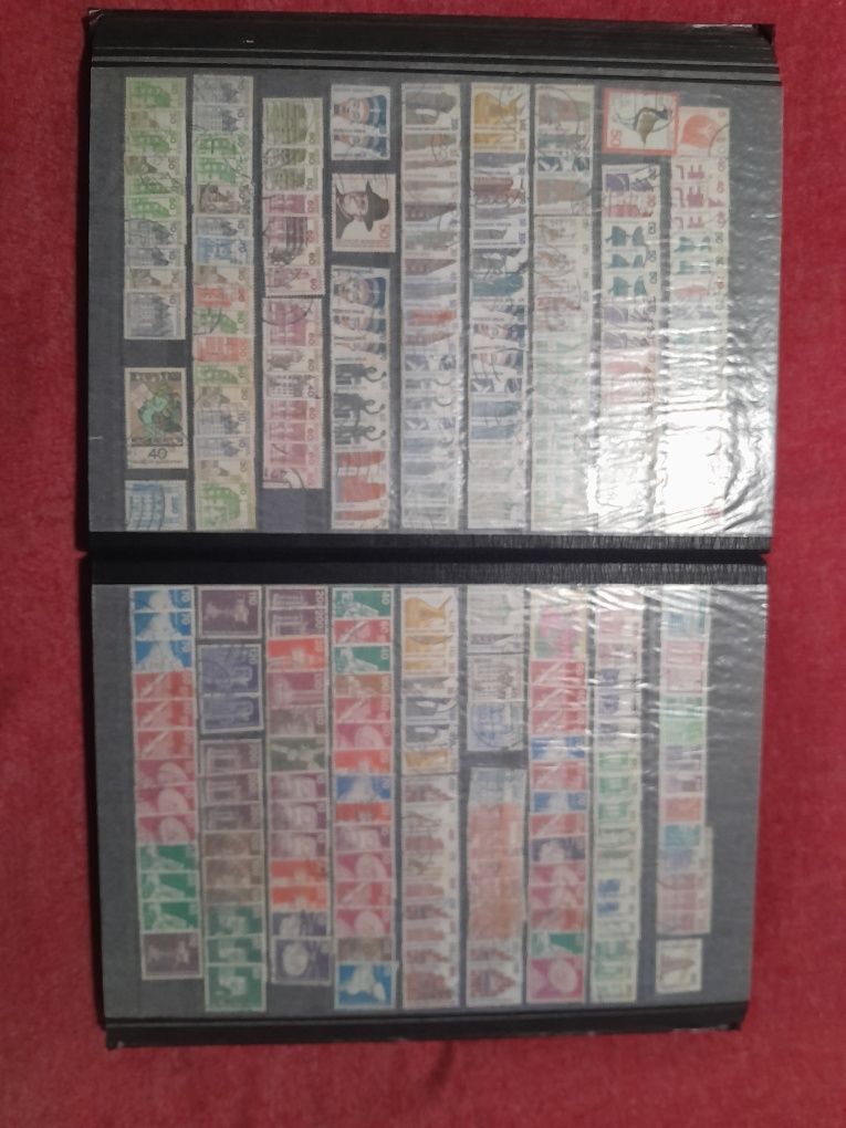 Selos album cheio de selos estrangeiros alguns portugueses todos muito