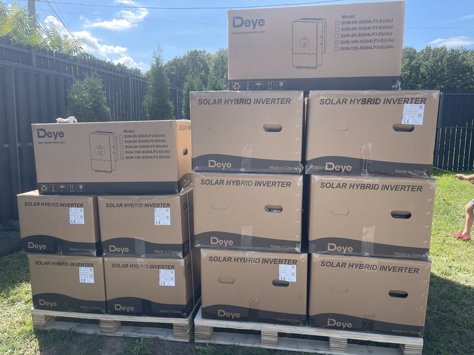 Інвертори Deye 6, 12 Квт,аккумулятори 5-pro-b, КРЕДИТ! В НАЯВНОСТІ!