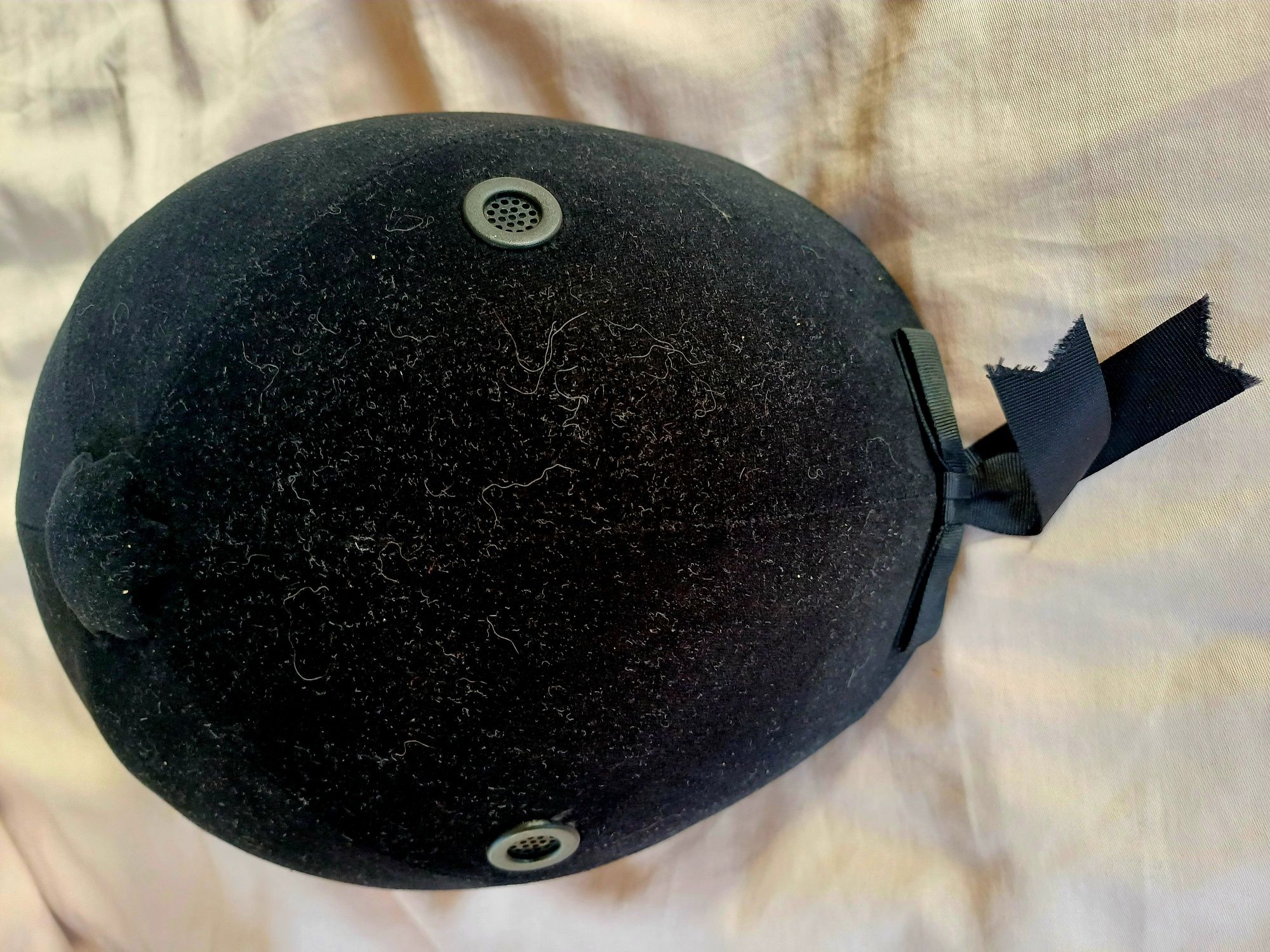 Kask Welurowy toczek jeździecki